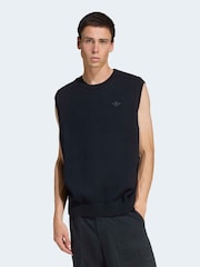 adidas Originals Black Premium Essentials Knit Vest - Image 1 of 6