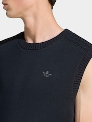adidas Originals Black Premium Essentials Knit Vest - Image 4 of 6
