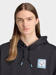 adidas Originals Black Graphic Hoodie - Image 4 of 6