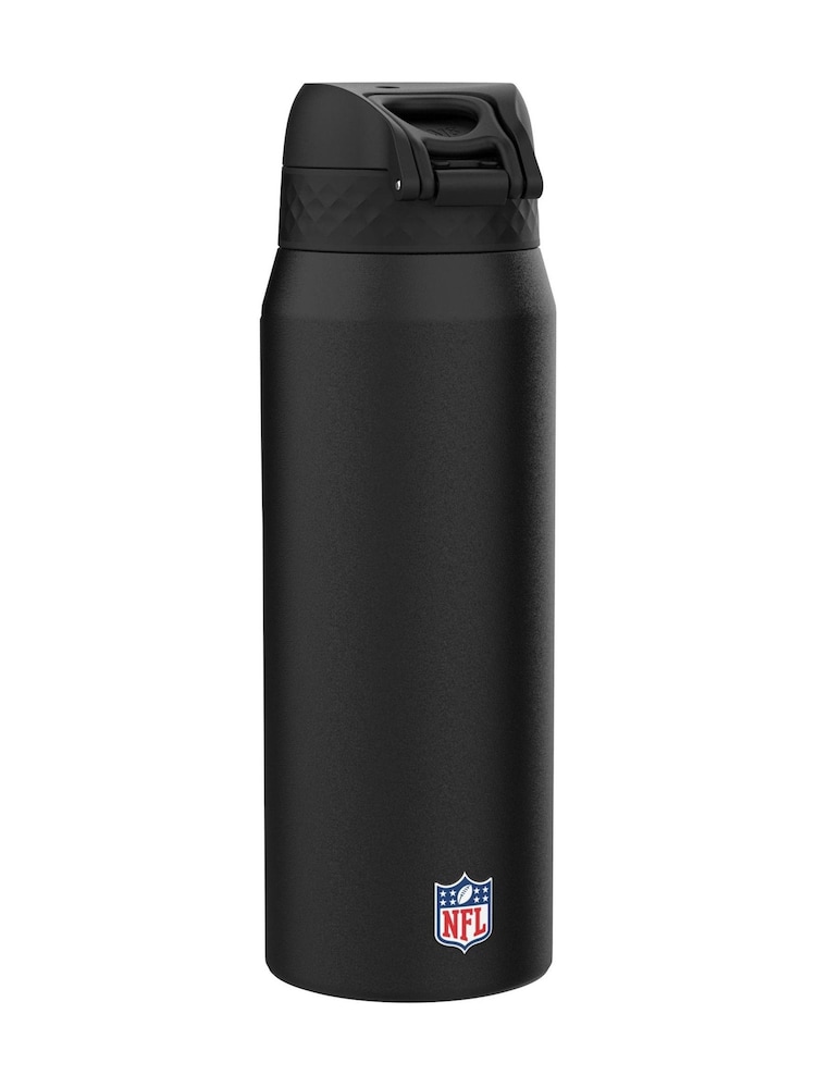 Ion8 Black NFL 49ers Insulated Steel Water Bottle 750ml - Image 2 of 6 Ion8 Black NFL 49ers Insulated Steel Water Bottle 750ml - Image 2 of 6