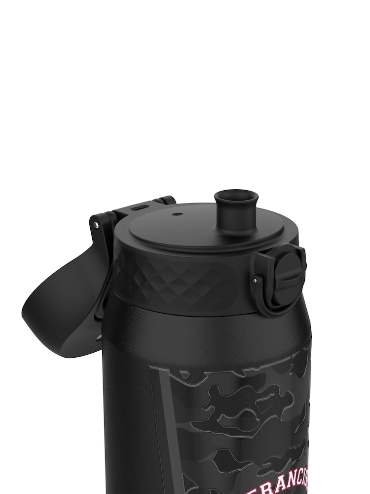 Ion8 Black NFL 49ers Insulated Steel Water Bottle 750ml - Image 6 of 6 Ion8 Black NFL 49ers Insulated Steel Water Bottle 750ml - Image 6 of 6