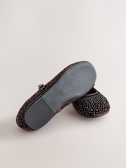 Chocolate Brown Heatseal Standard Fit (F) Mary Jane Shoes - Image 6 of 6