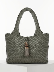 Luella Grey Saskia Large Woven Tote - Image 4 of 6
