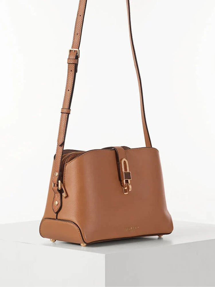 黑色 - Luella Grey Margy Zip Top Cross-Body Bag - 圖片 6，共 6