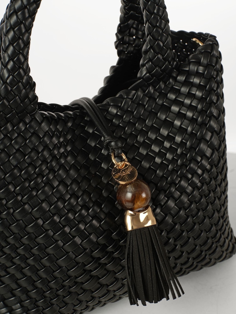 Luella Grey Suky Medium Woven Cross-Body Bag - Image 7 of 7