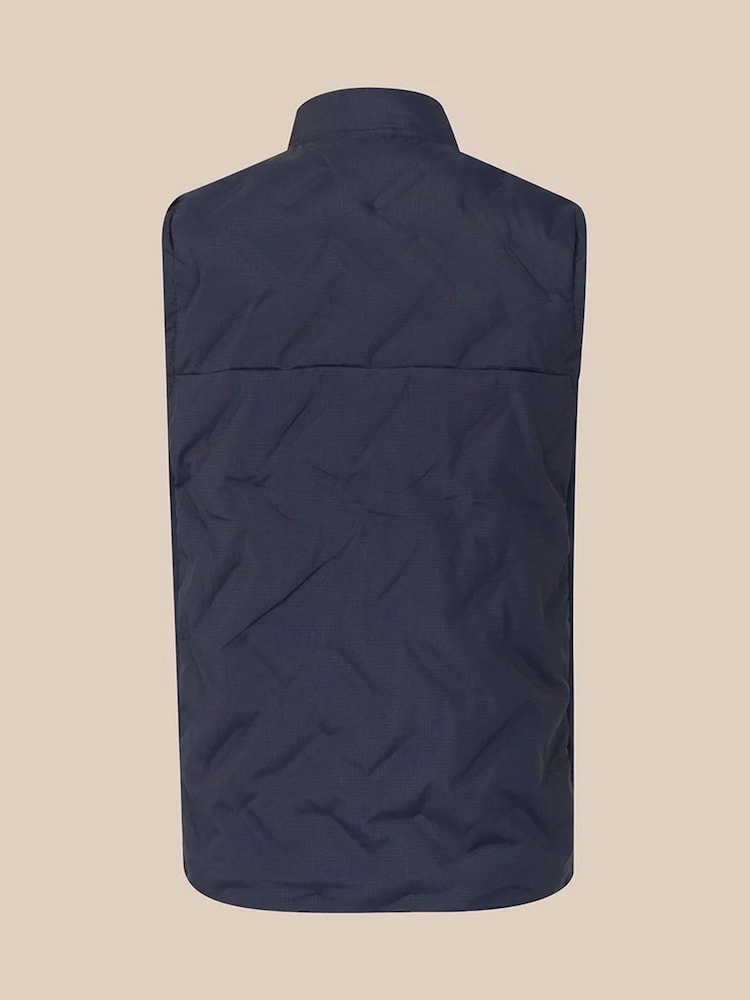 Castore Navy Hybrid Gilet - Image 2 of 4 Castore Navy Hybrid Gilet - Image 2 of 4