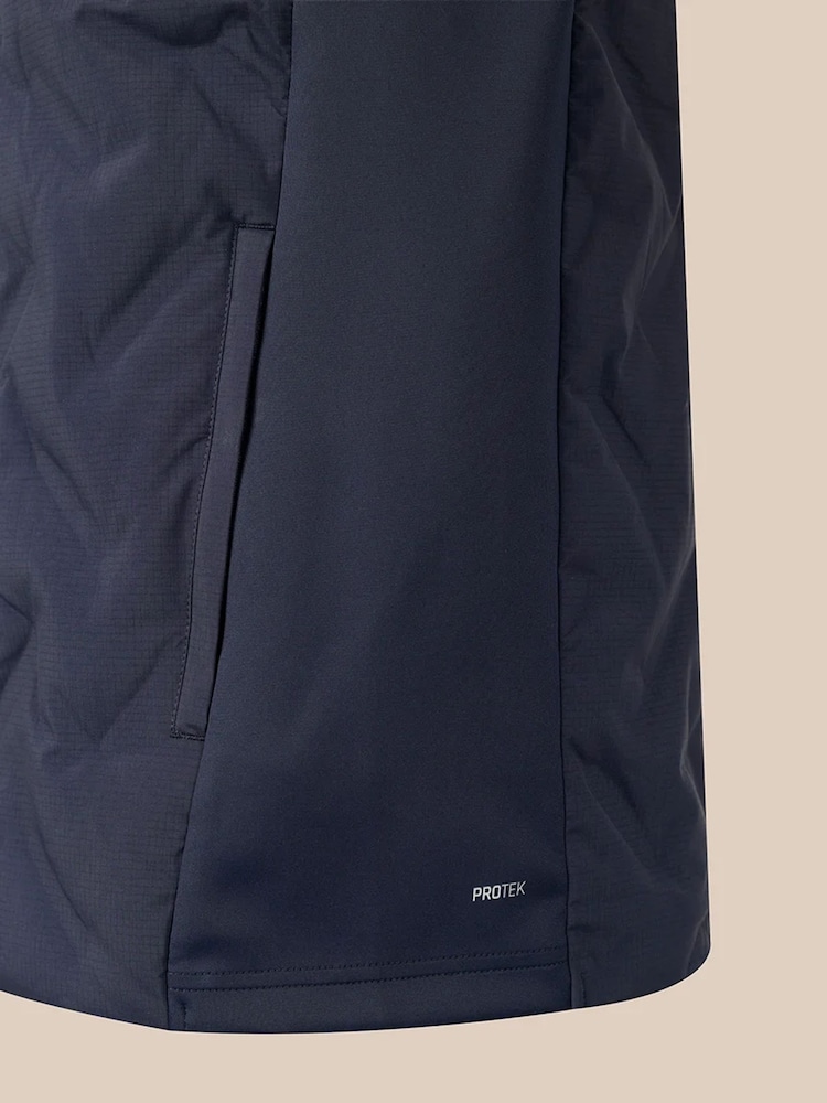 Castore Navy Hybrid Gilet - Image 4 of 4 Castore Navy Hybrid Gilet - Image 4 of 4