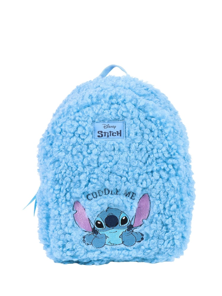 Peers Hardy Disney Stitch Fleece Blue Backpack - Image 1 of 5 Peers Hardy Disney Stitch Fleece Blue Backpack - Image 1 of 5