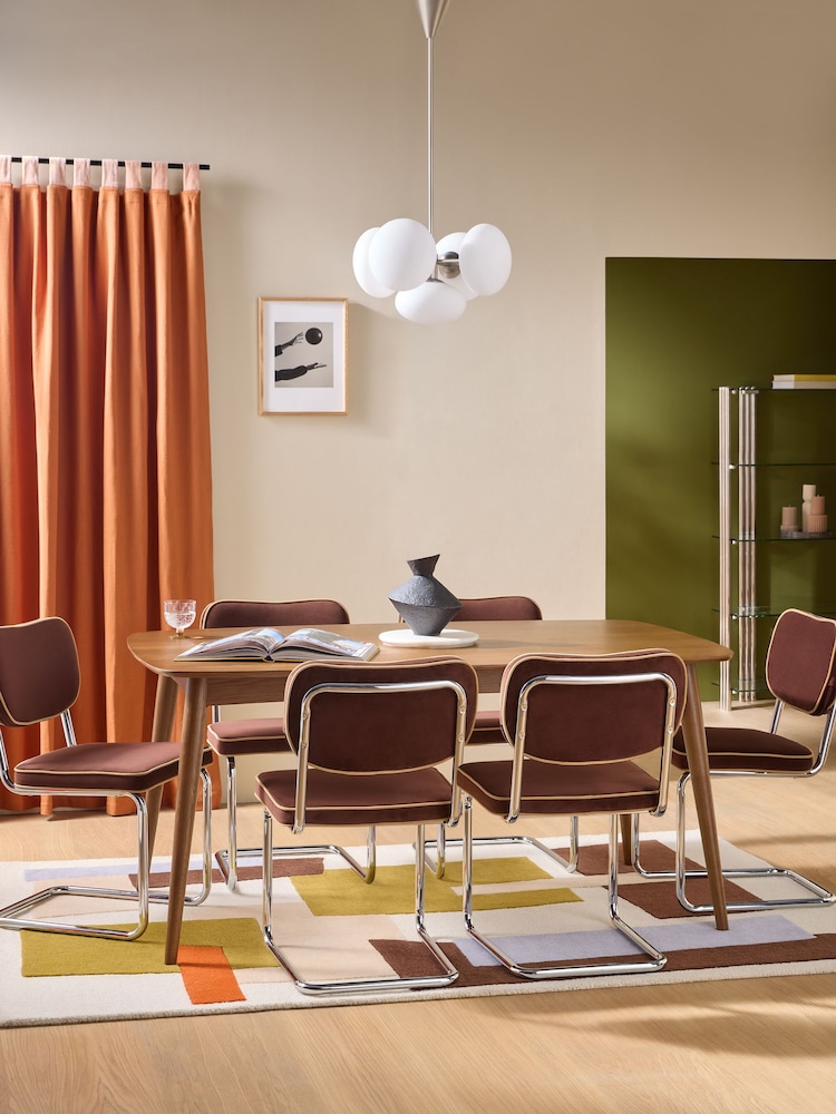 MADE.COM Dark Stain Deauville Rectangular 6 to 8 Seater Extending Dining Table - Image 1 of 2