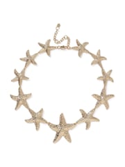 Aela Gold Tone Statement Starfish Collar Necklace - Image 2 of 3
