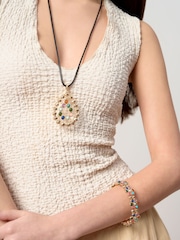 Gold Tone Aela Bright Statement Cord Necklace - Image 1 of 3