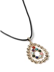 Gold Tone Aela Bright Statement Cord Necklace - Image 3 of 3