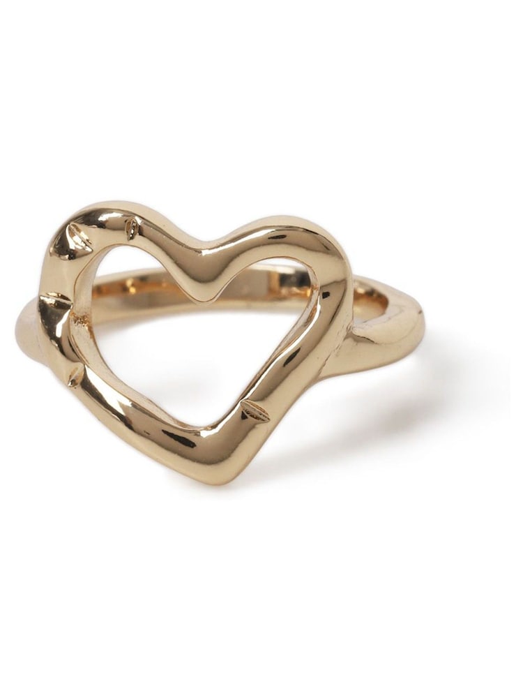 Aela Gold Tone Heart Ring - Imagen 1 de 2