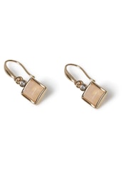 Aela Gold Tone Mini Square Drop Earrings - Imagen 2 de 2