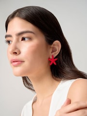 Matte Starfish Earrings - Imagen 1 de 3