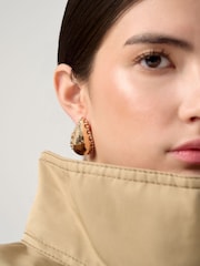 Dome Bobble Edged Earrings - Image 4 of 4