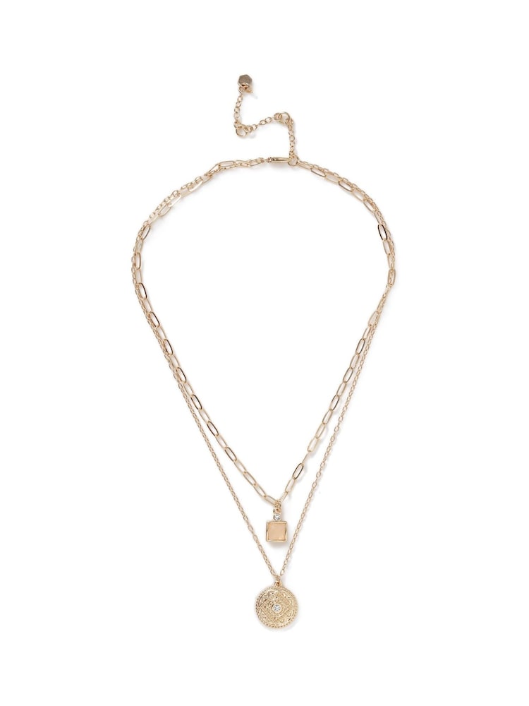 Mini Square Drop Necklace - Image 1 of 2