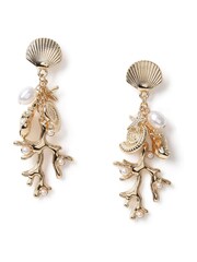 Coral Charm Drop Earrings - Image 1 of 3