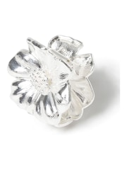 Aela Silver Metal Flower Hair Claw - Image 2 of 2
