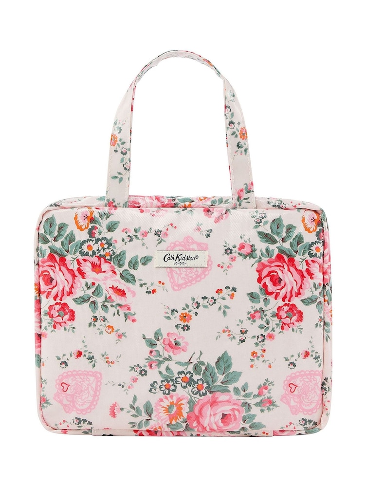 Cath Kidston Multi Hackney Rose Two Part Wash Bag - Image 1 of 3 Cath Kidston Multi Hackney Rose Two Part Wash Bag - Image 1 of 3