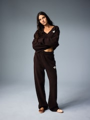 adidas Originals Brown Essential Knit Trousers - Image 1 of 9