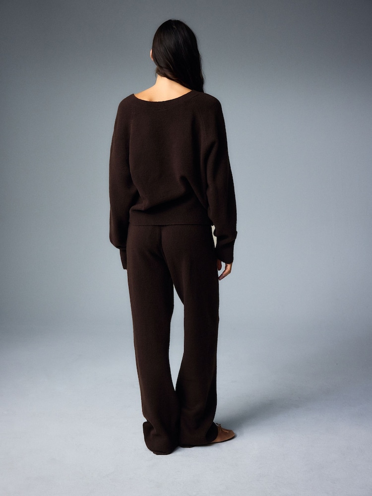adidas Originals Brown Essential Knit Trousers - Image 2 of 9 adidas Originals Brown Essential Knit Trousers - Image 2 of 9