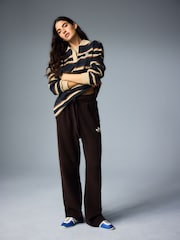 adidas Originals Brown Essential Knit Trousers - Image 8 of 9