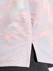 adidas Pink/Grey adi365 Run Animal Print Iconic Vest - Image 4 of 6