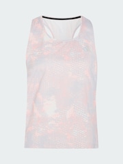 adidas Pink/Grey adi365 Run Animal Print Iconic Vest - Image 5 of 6
