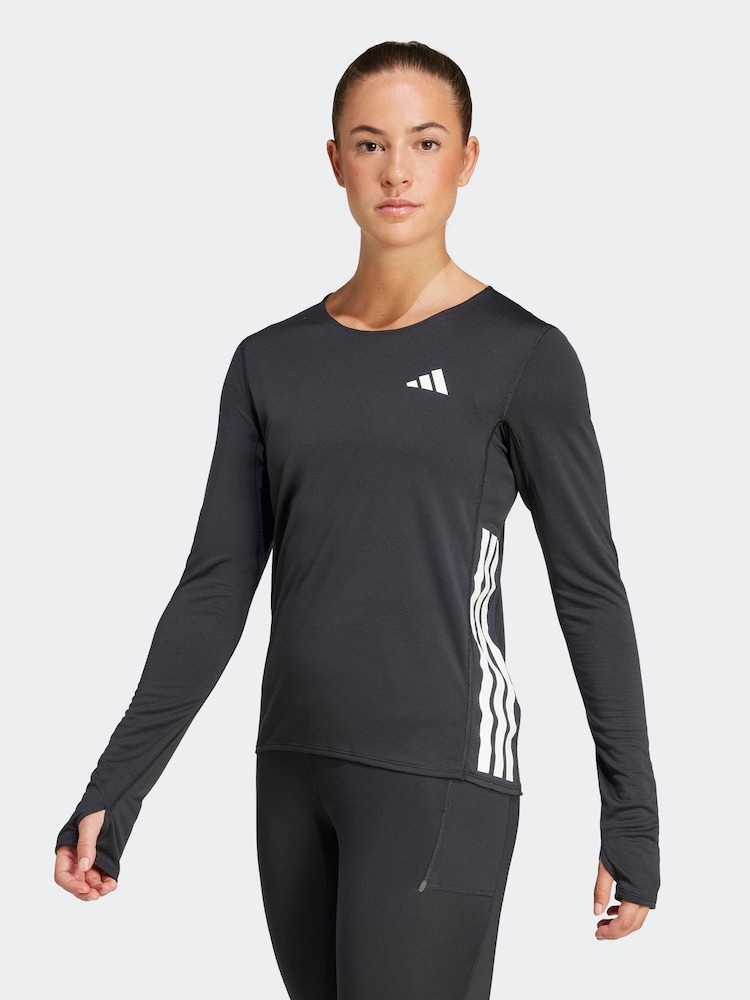 adidas Black Adizero Long-Sleeve T-Shirt - Image 1 of 6