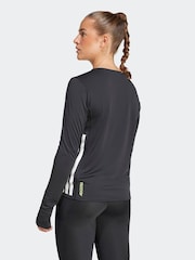 adidas Black Adizero Long-Sleeve T-Shirt - Image 2 of 6
