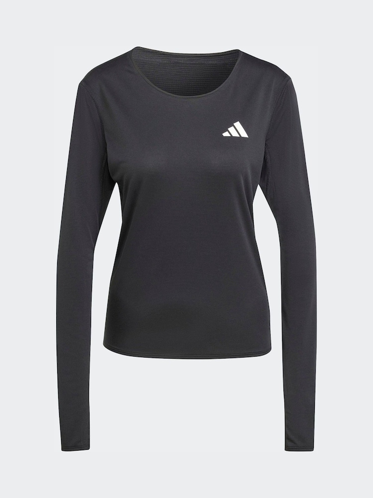 adidas Black Adizero Long-Sleeve T-Shirt - Image 6 of 6