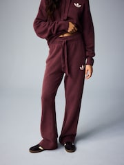 adidas Originals Dark Red Essential Knit Trousers - Image 1 of 10