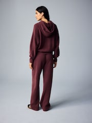 adidas Originals Dark Red Essential Knit Trousers - Image 2 of 10