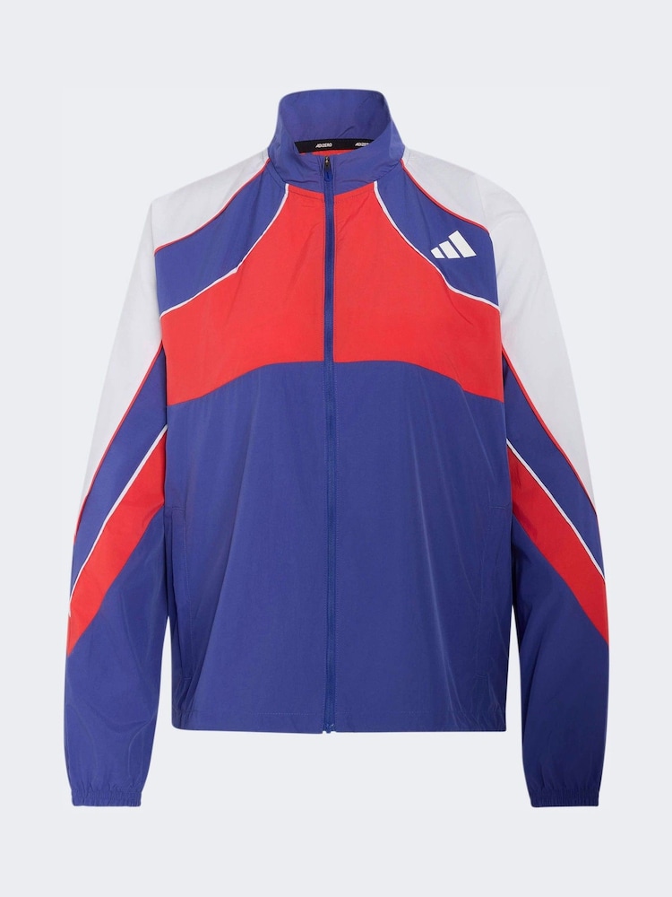 adidas Blue Adizero Running Jacket - Image 5 of 5