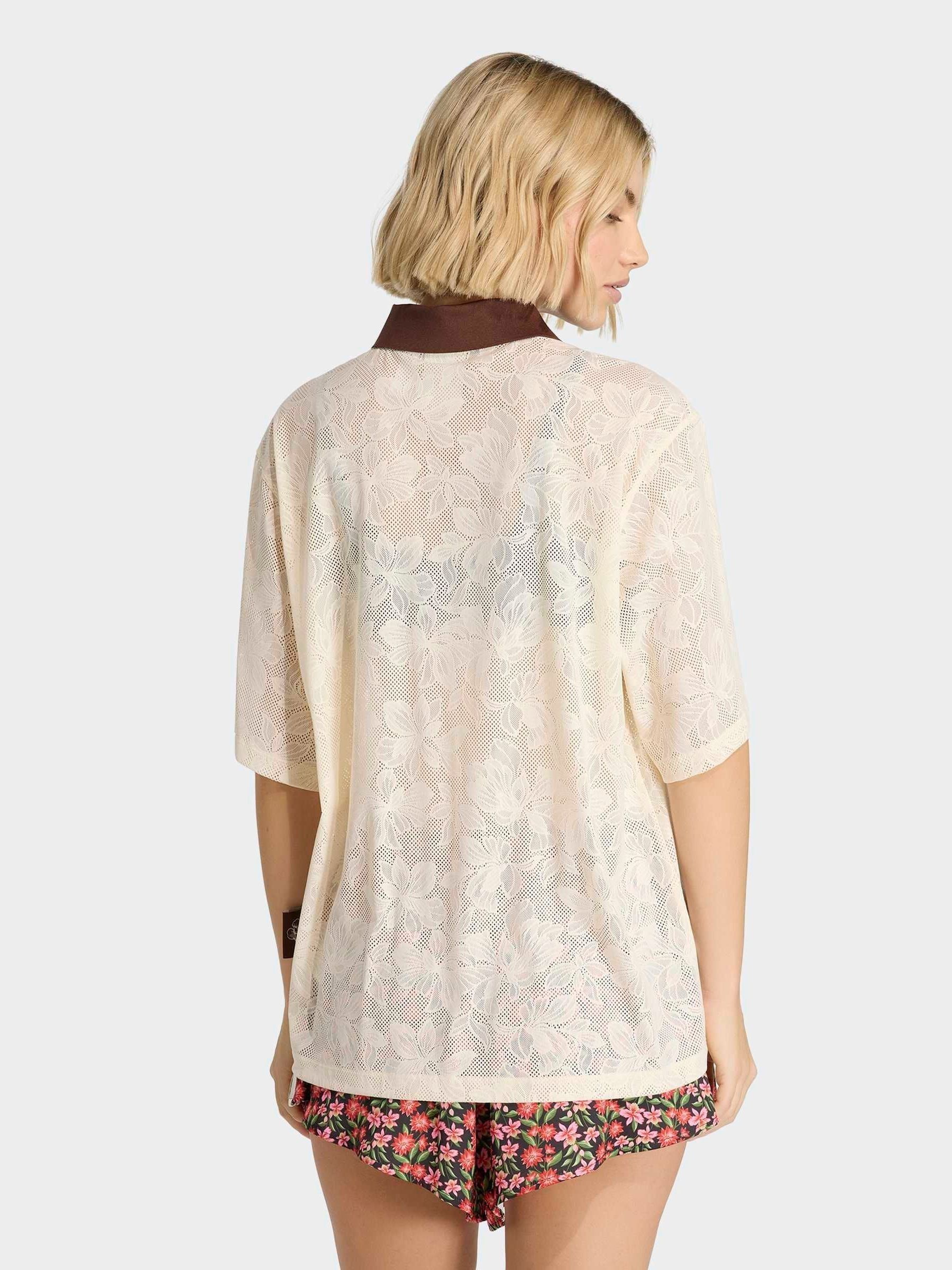 Buy adidas White X Farm Rio Premium Lace Polo Top from Next USA