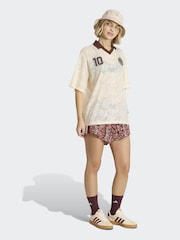 adidas White X Farm Rio Premium Lace Polo Top - Image 3 of 6