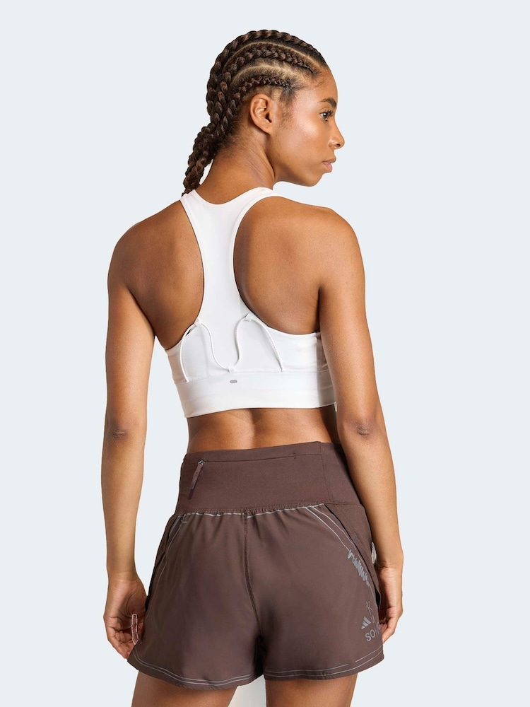 adidas White adi365 Pocket Run Bra - Image 2 of 8