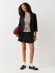 adidas Leopard Essentials All Over Animal T-Shirt - Image 2 of 5