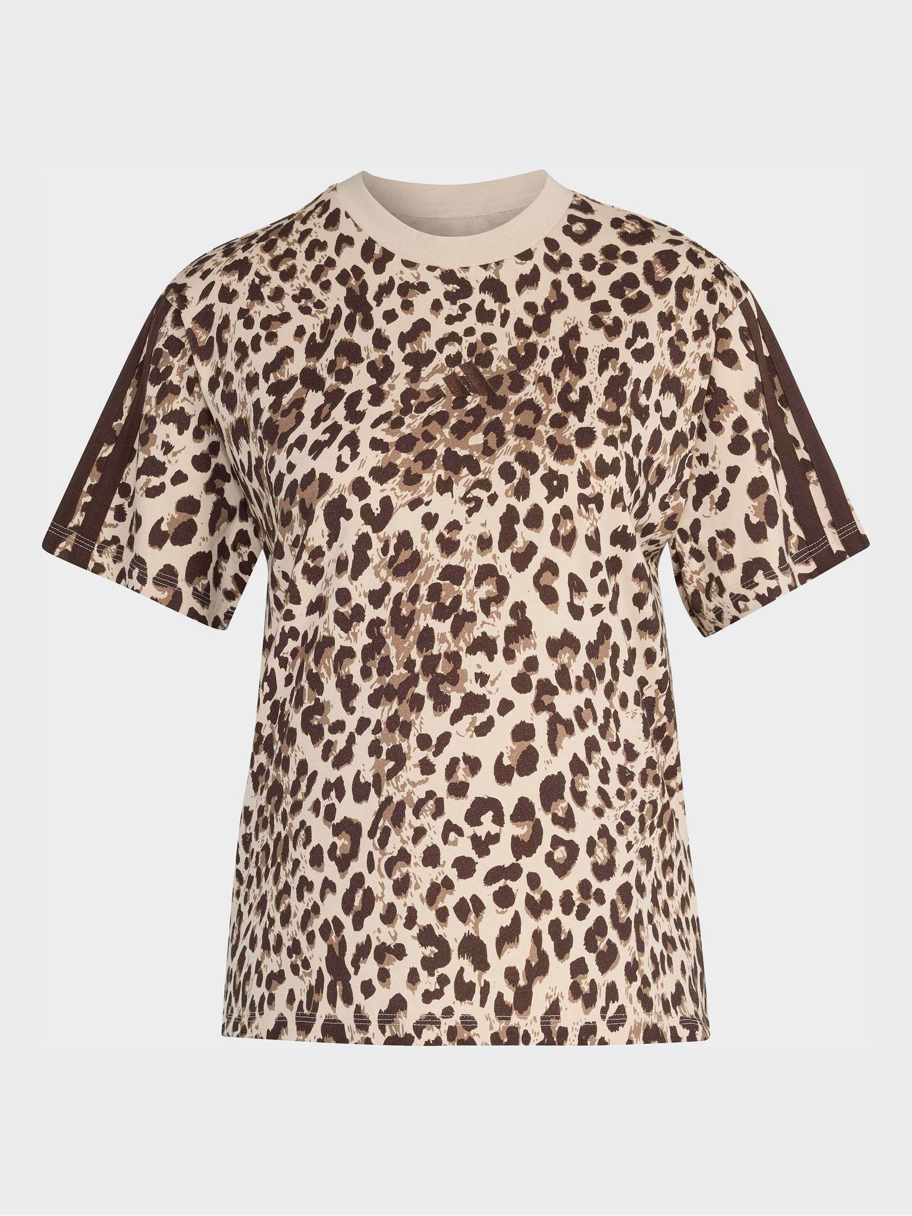 Buy adidas Leopard Essentials All Over Animal T-Shirt from Next USA