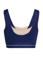 adidas Dark Blue Hyperglam Training Bra - Image 7 of 7