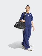 Dunkelblau - adidas Hyperglam Wide Leg Trousers - Bild 3 von 8