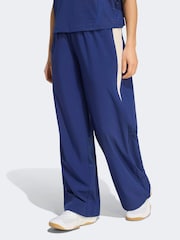 Dunkelblau - adidas Hyperglam Wide Leg Trousers - Bild 5 von 8