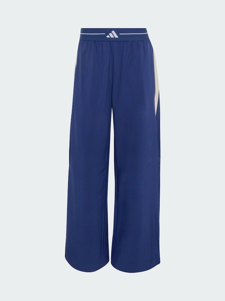 Dunkelblau - adidas Hyperglam Wide Leg Trousers - Bild 8 von 8