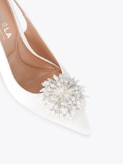 Carvela White Lucia Sling Shoes - Image 3 of 4