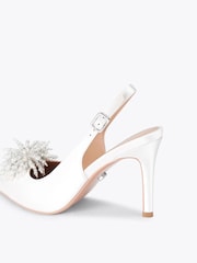 Carvela White Lucia Sling Shoes - Image 4 of 4