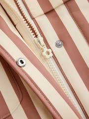 Rust and Cream Stripe - Vodootporna jakna sa štampom (12meseci-7godina) - Slika 10 od 11