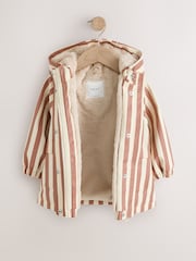 Rust and Cream Stripe - Vodootporna jakna sa štampom (12meseci-7godina) - Slika 7 od 11