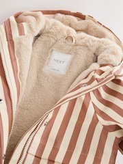 Rust and Cream Stripe - Vodootporna jakna sa štampom (12meseci-7godina) - Slika 9 od 11