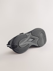 Black/Black Wide Fit (G) Elastic Lace-Up Trainers - Image 5 of 6